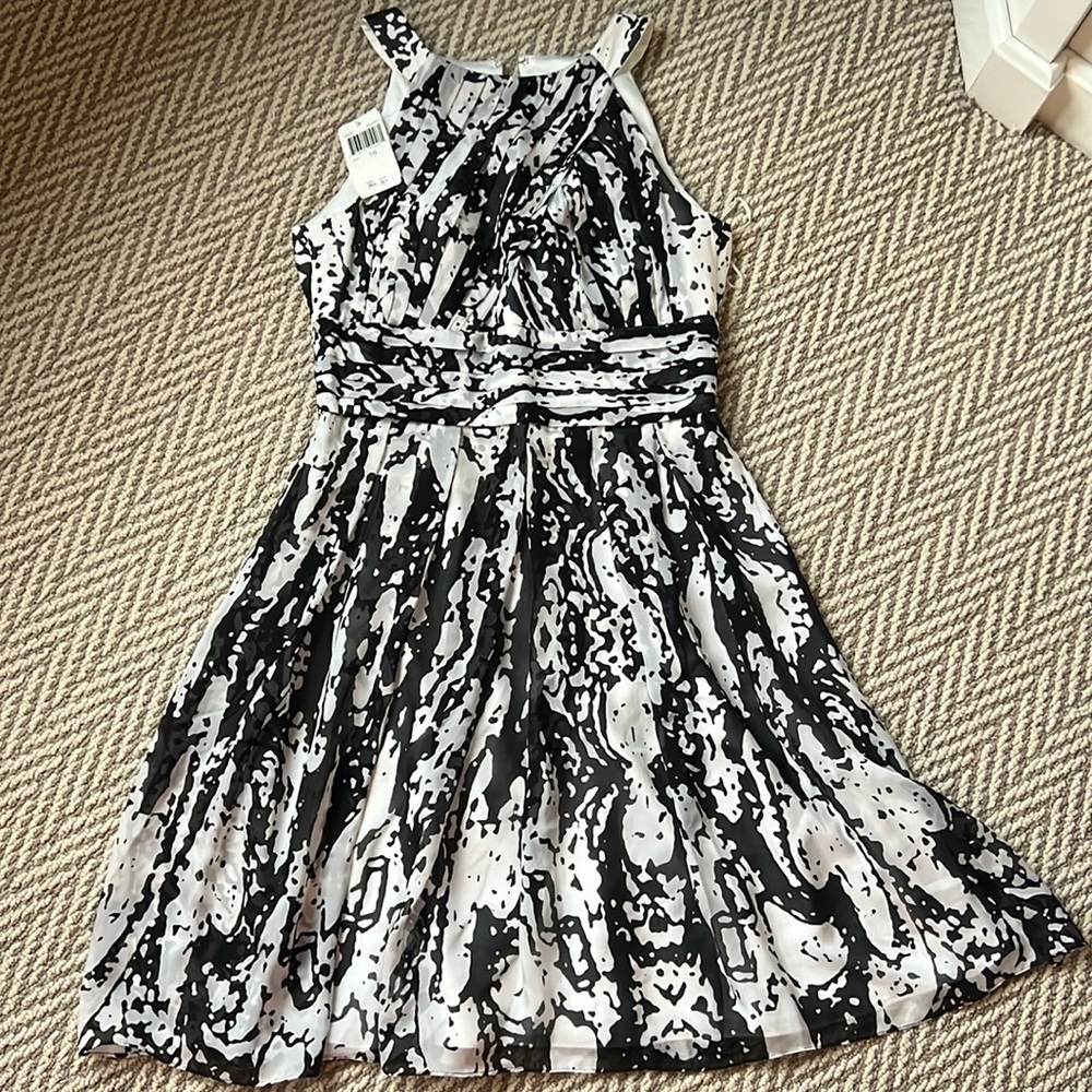 Kay unger halter style silk dress